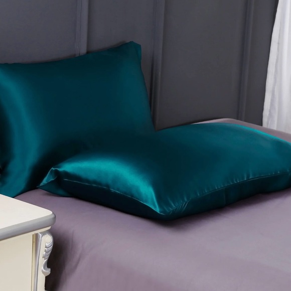Lilysilk Envelope Teal Silk Pillowcase - Picture 3 of 6
